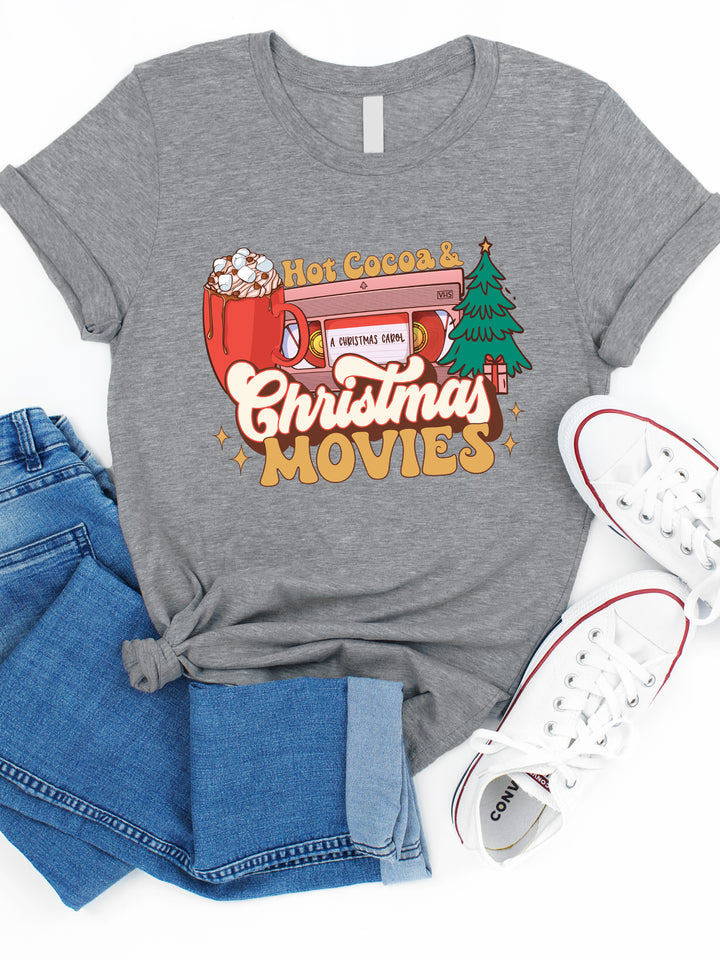 Hot Cocoa & Christmas Movies Graphic Tee