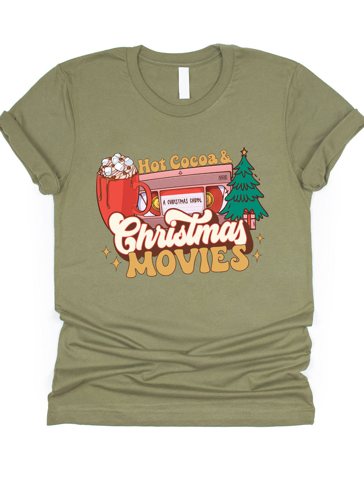 Hot Cocoa & Christmas Movies Graphic Tee