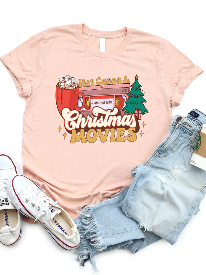 Hot Cocoa & Christmas Movies Graphic Tee
