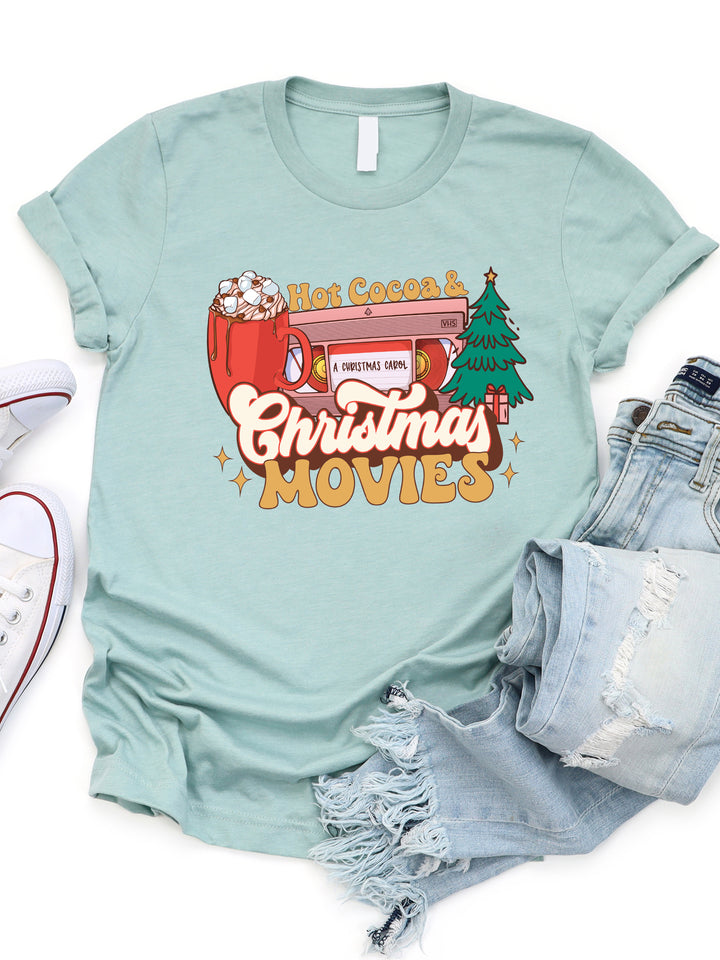 Hot Cocoa & Christmas Movies Graphic Tee