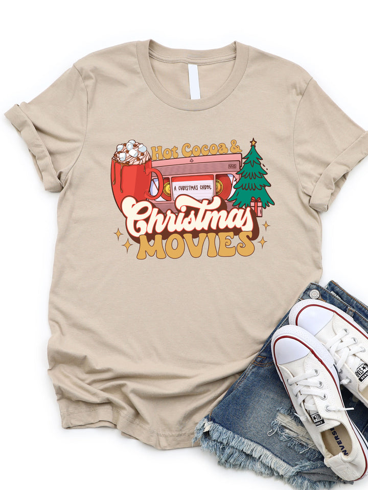 Hot Cocoa & Christmas Movies Graphic Tee