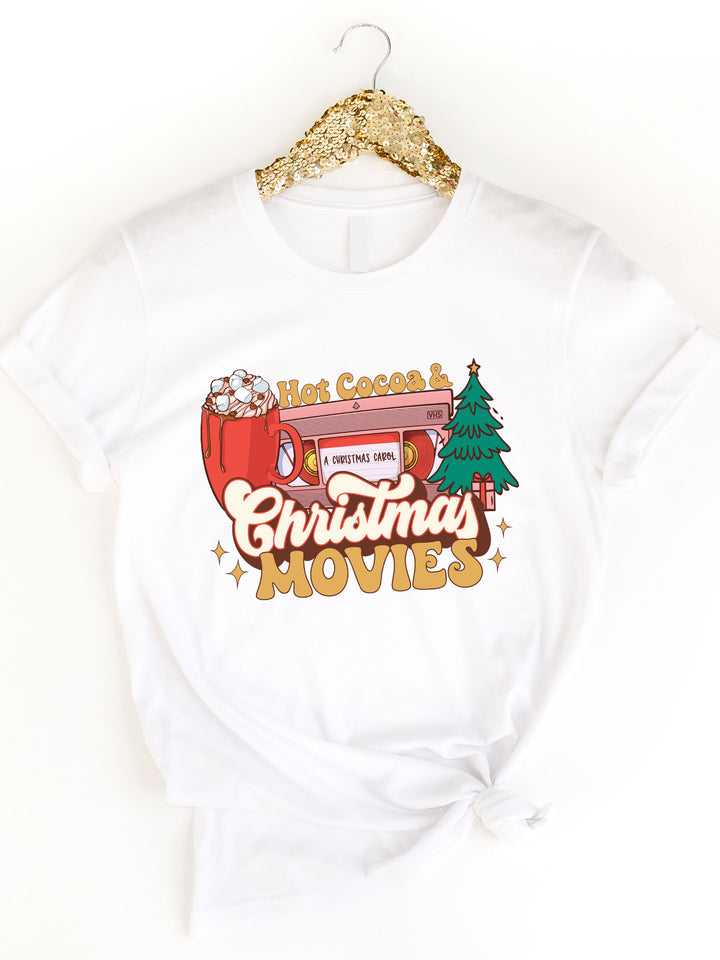 Hot Cocoa & Christmas Movies Graphic Tee