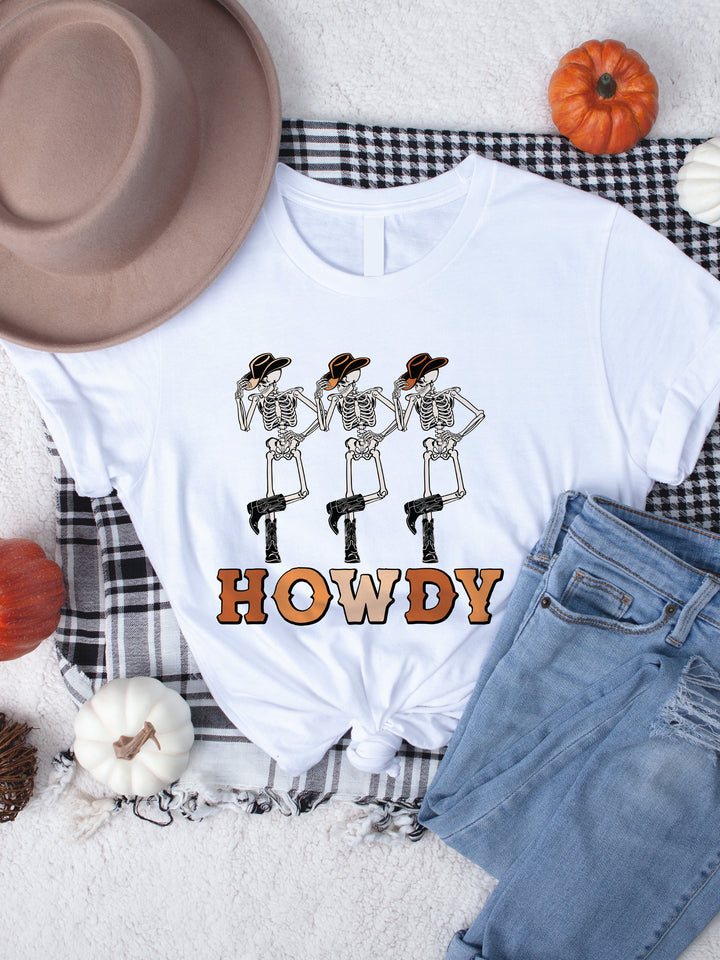 Howdy Skeleton Graphic Tee