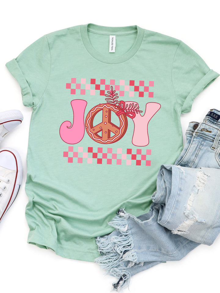 Joy (Checker Border) Graphic Tee
