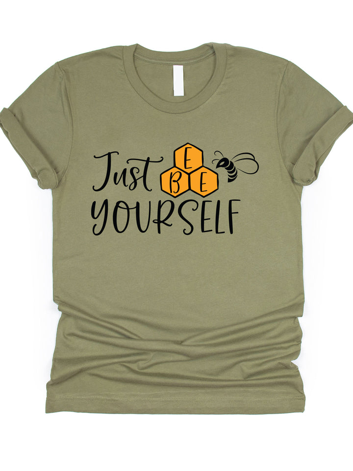 Just Bee Yourself Honeycomb Graphic Tee