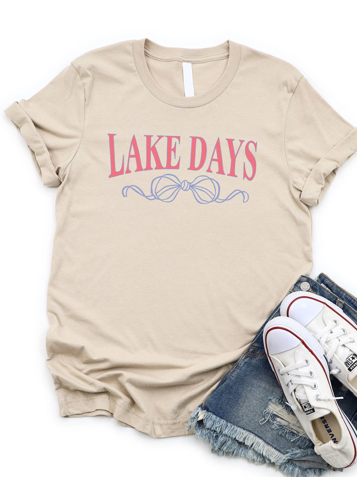 Lake Days Bow Graphic Tee