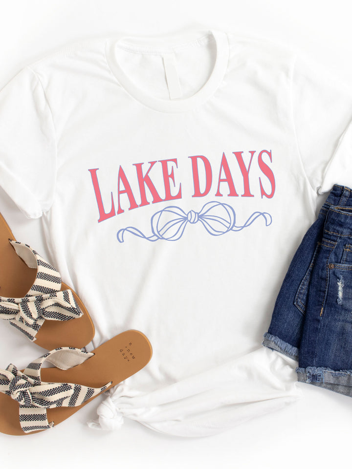 Lake Days Bow Graphic Tee