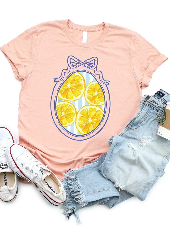 Lemons Coquette Frame Graphic Tee