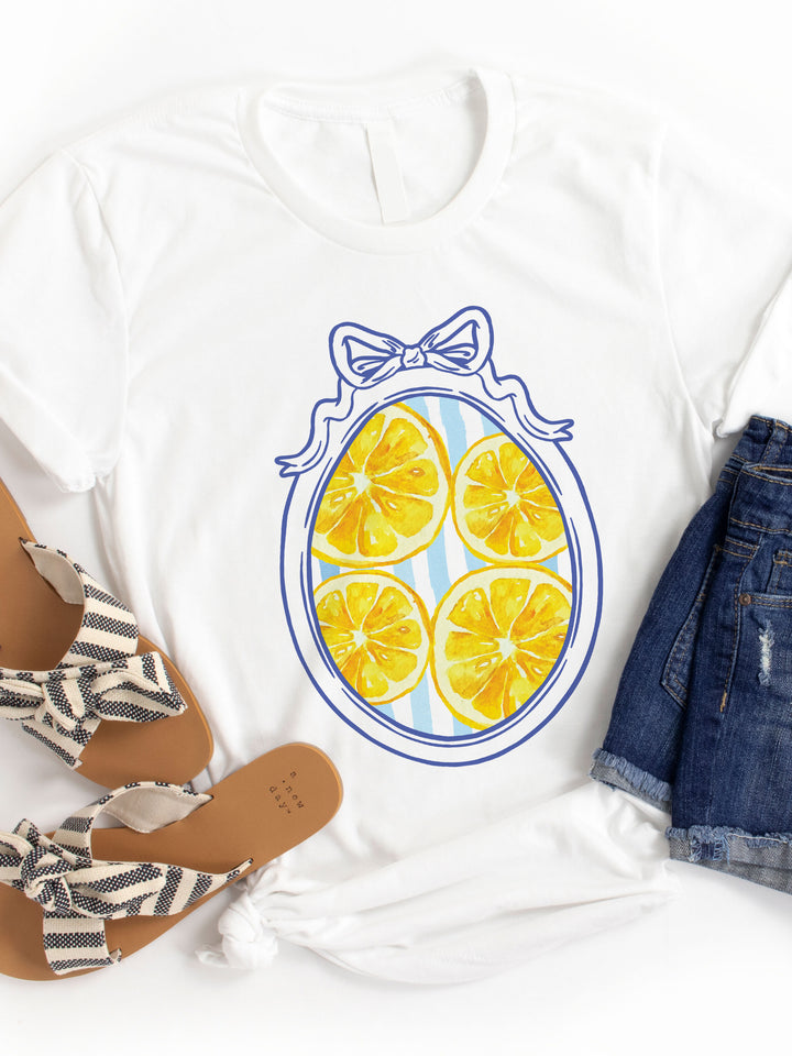 Lemons Coquette Frame Graphic Tee