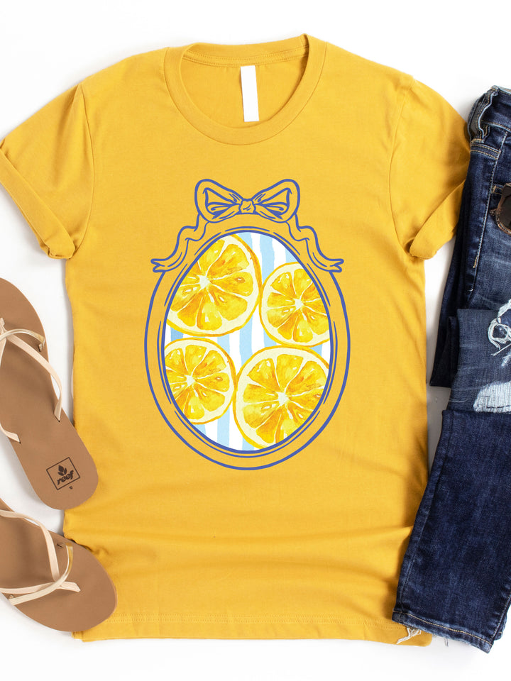 Lemons Coquette Frame Graphic Tee