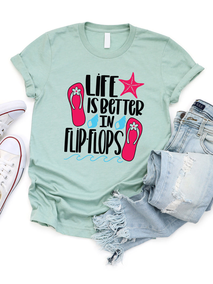 Life is Better in Flip Flops Graphic Tee