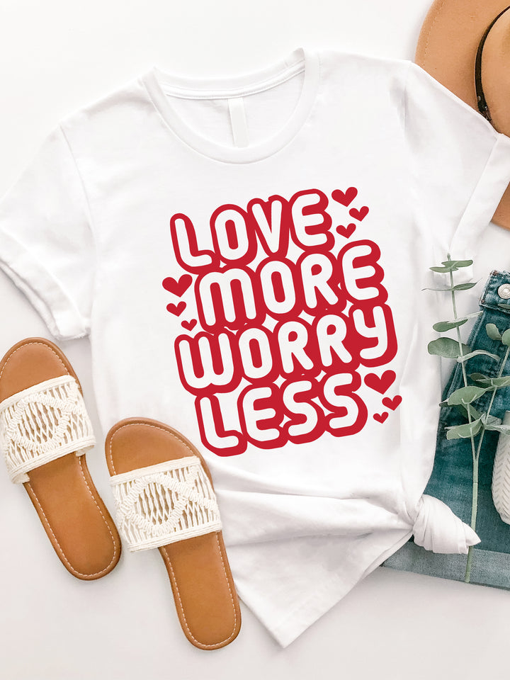 Love More Worry Less Graphic Tee