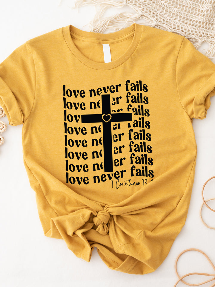 Love Never Fails Graphic Tee