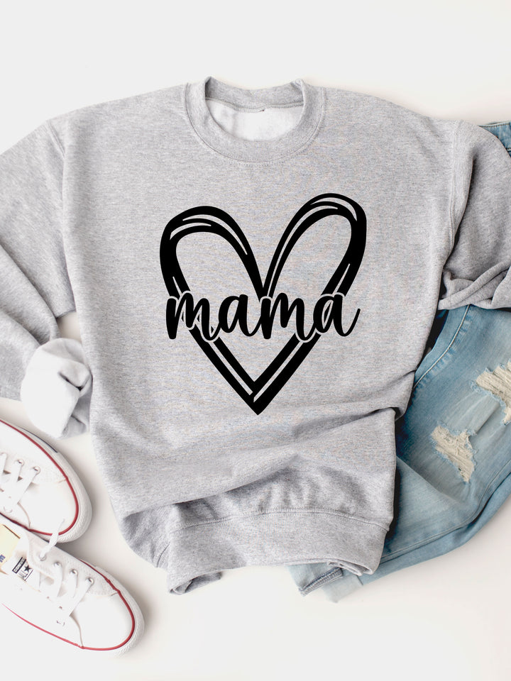 Mama Heart Graphic Sweatshirt