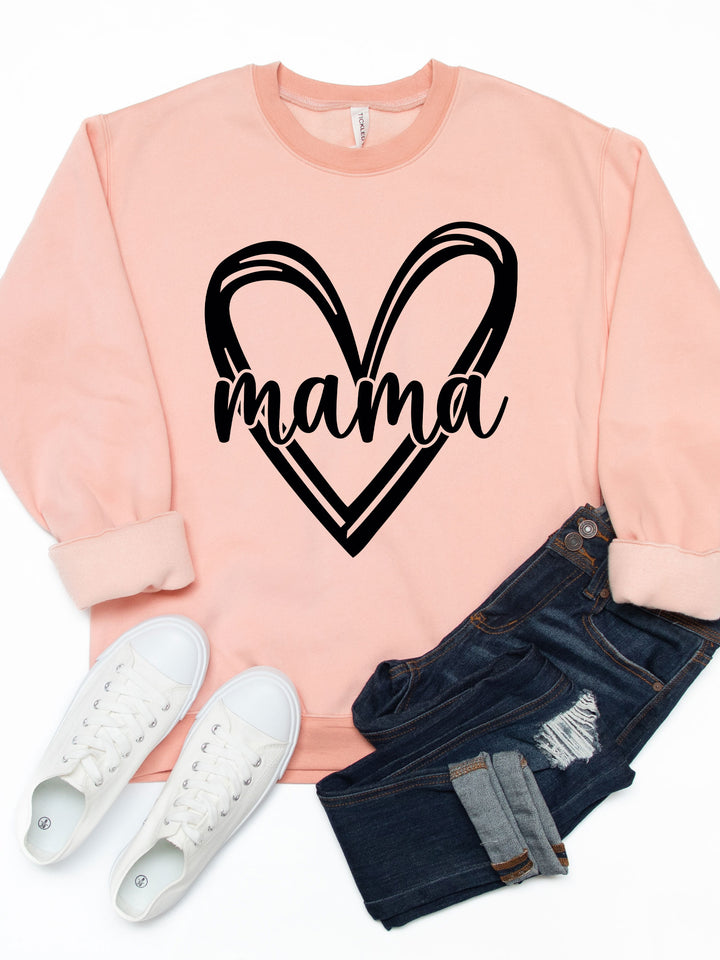 Mama Heart Graphic Sweatshirt