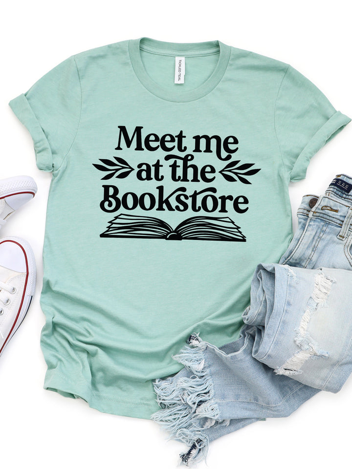 Meet Me At The Bookstore Graphic Tee