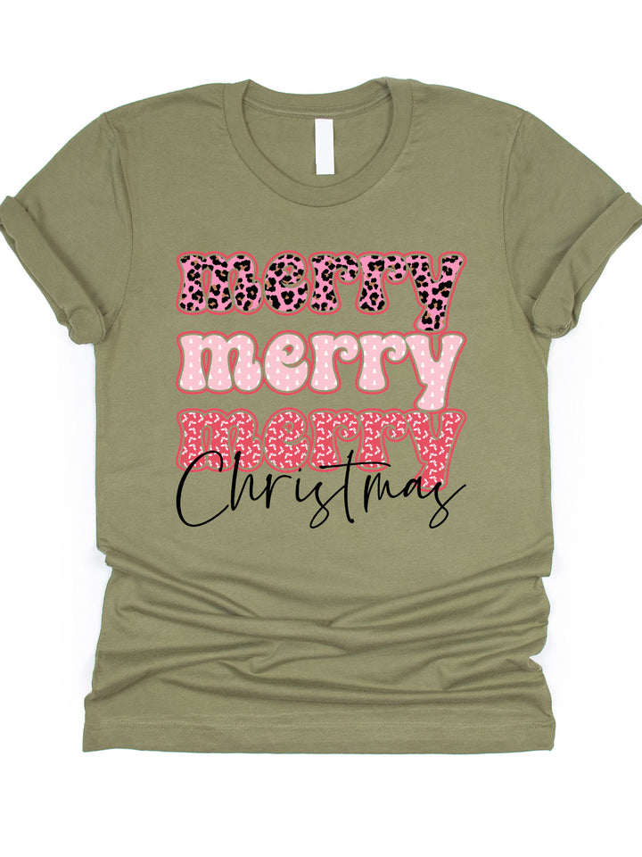 Merry Merry Christmas Graphic Tee