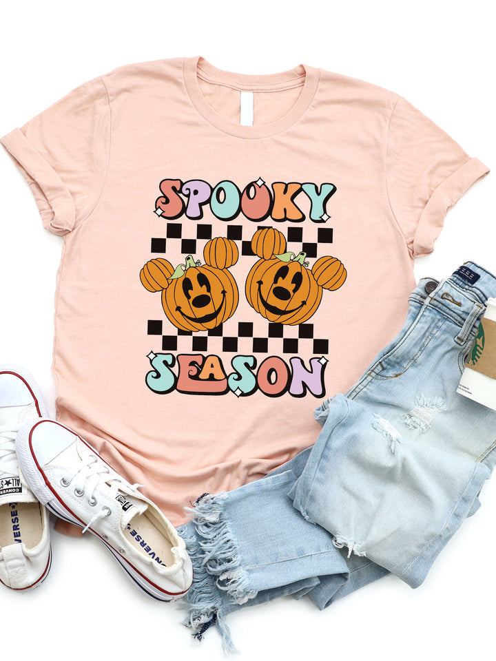 Spooky Season Mouse Ear Pumpkin Graphic Tee