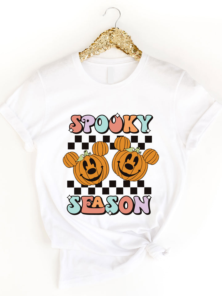 Spooky Season Mouse Ear Pumpkin Graphic Tee