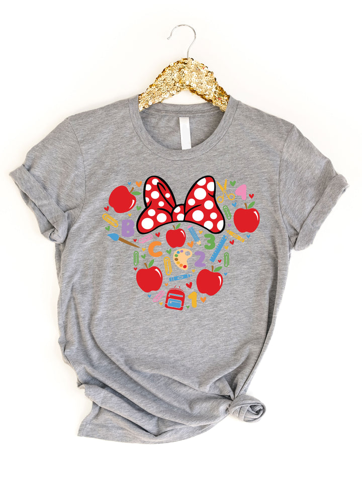Teacher Icons Minnie Ears Graphic Tee
