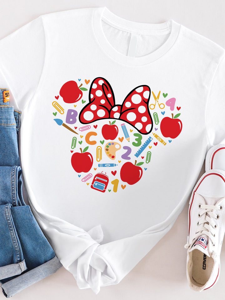 Teacher Icons Minnie Ears Graphic Tee