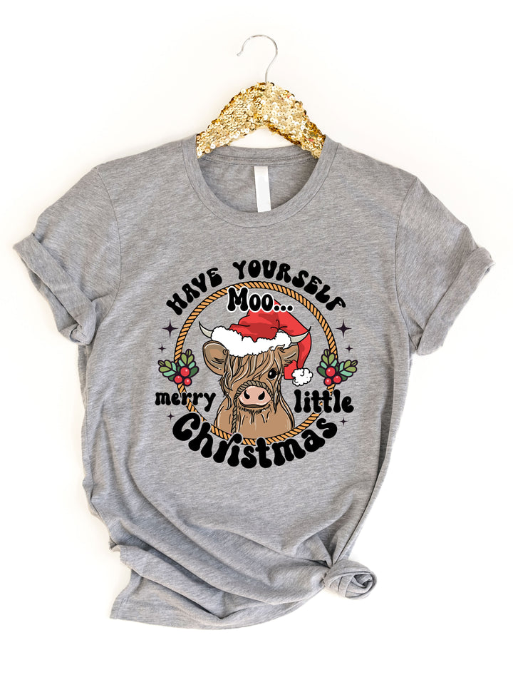 Moo Merry Christmas Graphic Tee