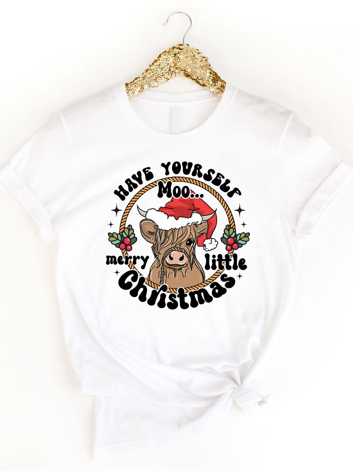 Moo Merry Christmas Graphic Tee