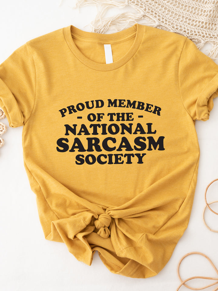 National Sarcasm Society Graphic Tee