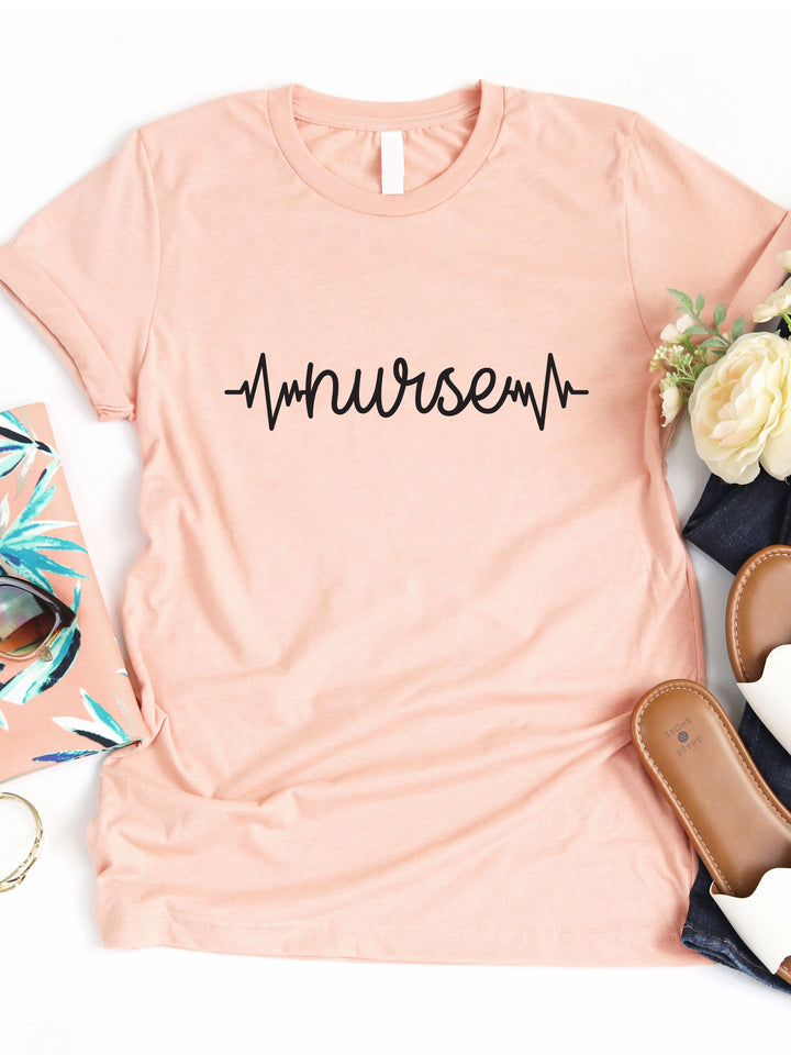Nurse Heartbeat Graphic Tee