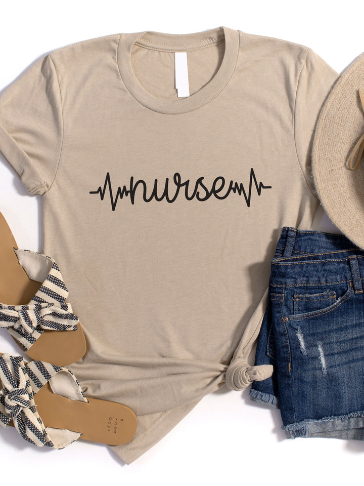 Nurse Heartbeat Graphic Tee