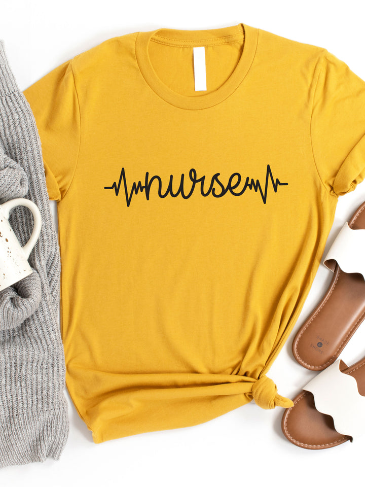 Nurse Heartbeat Graphic Tee