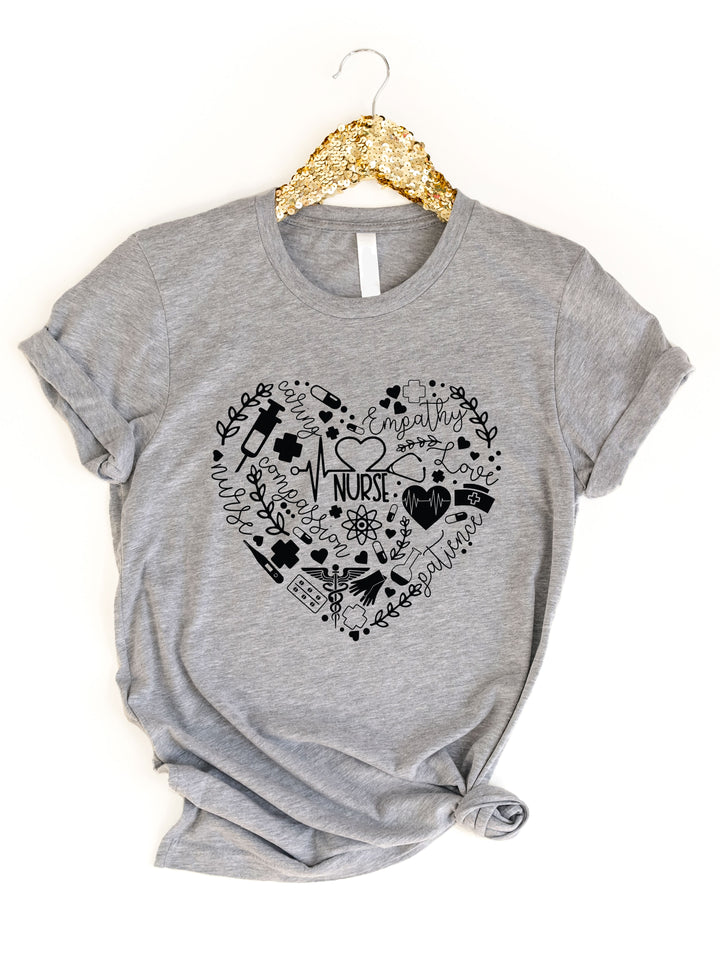 Nurse Heart Graphic Tee