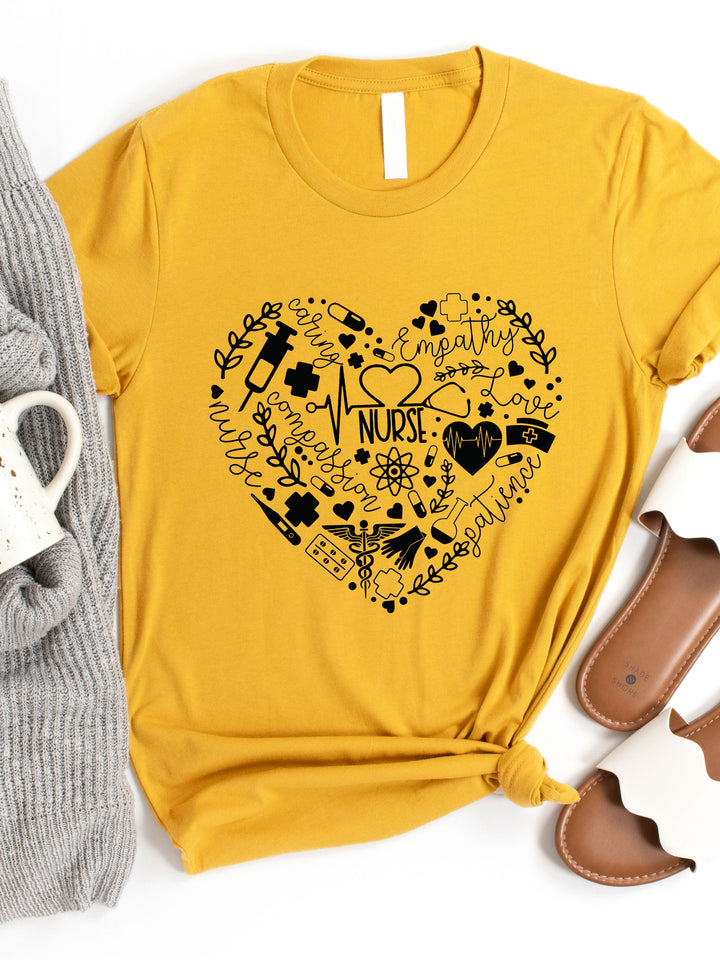 Nurse Heart Graphic Tee