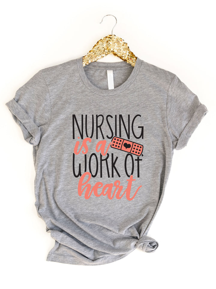 Nursing is a work of heart Graphic Tee
