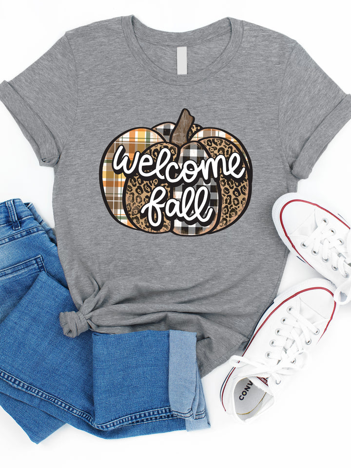 Welcome Fall Pumpkin Graphic Tee