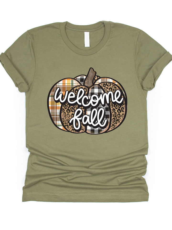 Welcome Fall Pumpkin Graphic Tee