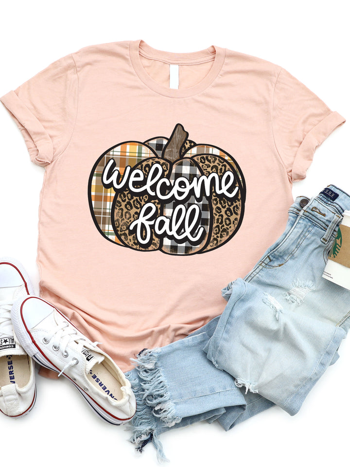 Welcome Fall Pumpkin Graphic Tee