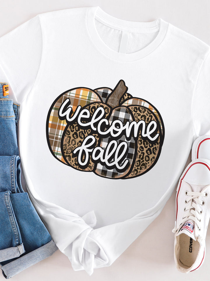 Welcome Fall Pumpkin Graphic Tee