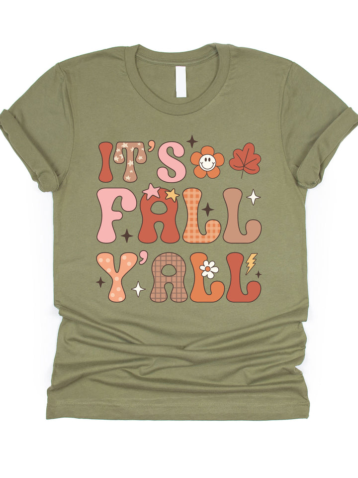 It's Fall Y'all Flower Graphic Tee