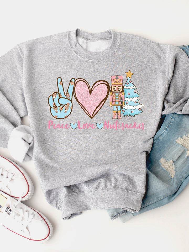 Peace, Love, Nutcracker - Graphic Sweatshirt
