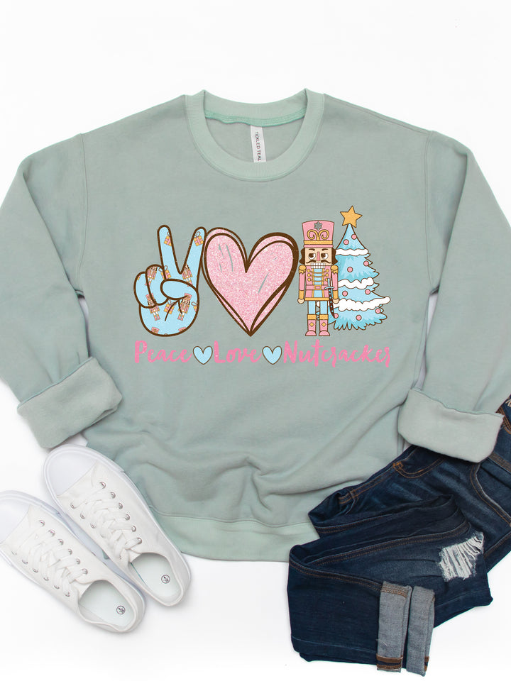Peace, Love, Nutcracker - Graphic Sweatshirt