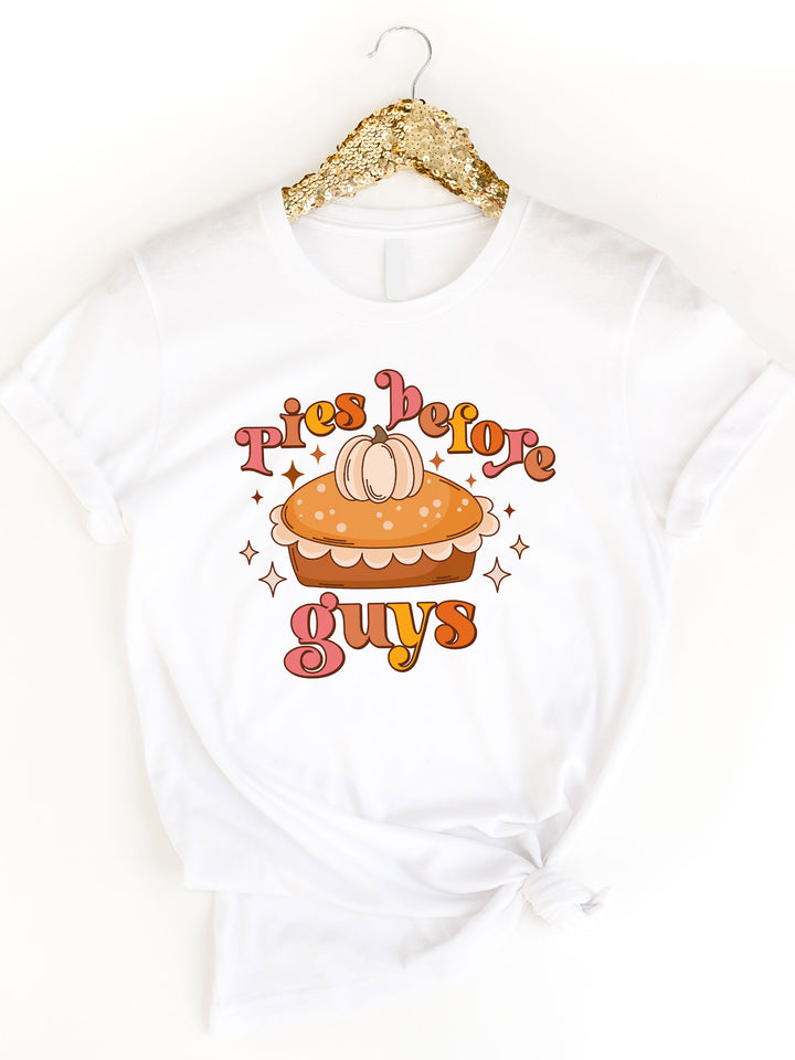 Pies Before Guys Retro Graphic Tee
