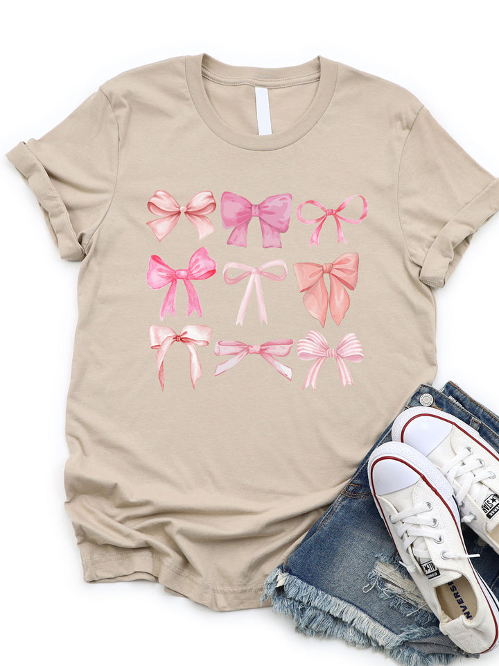 Pink Bows Graphic Tee