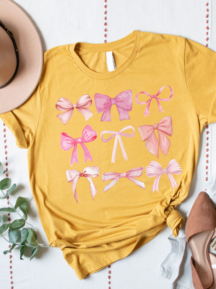 Pink Bows Graphic Tee