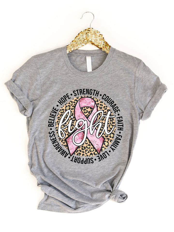Pink Ribbon Fight Graphic Tee