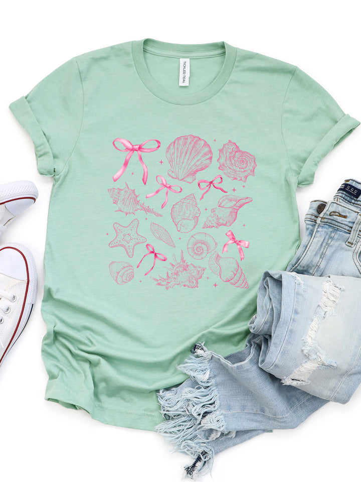 Pink Shells & Bows Graphic Tee