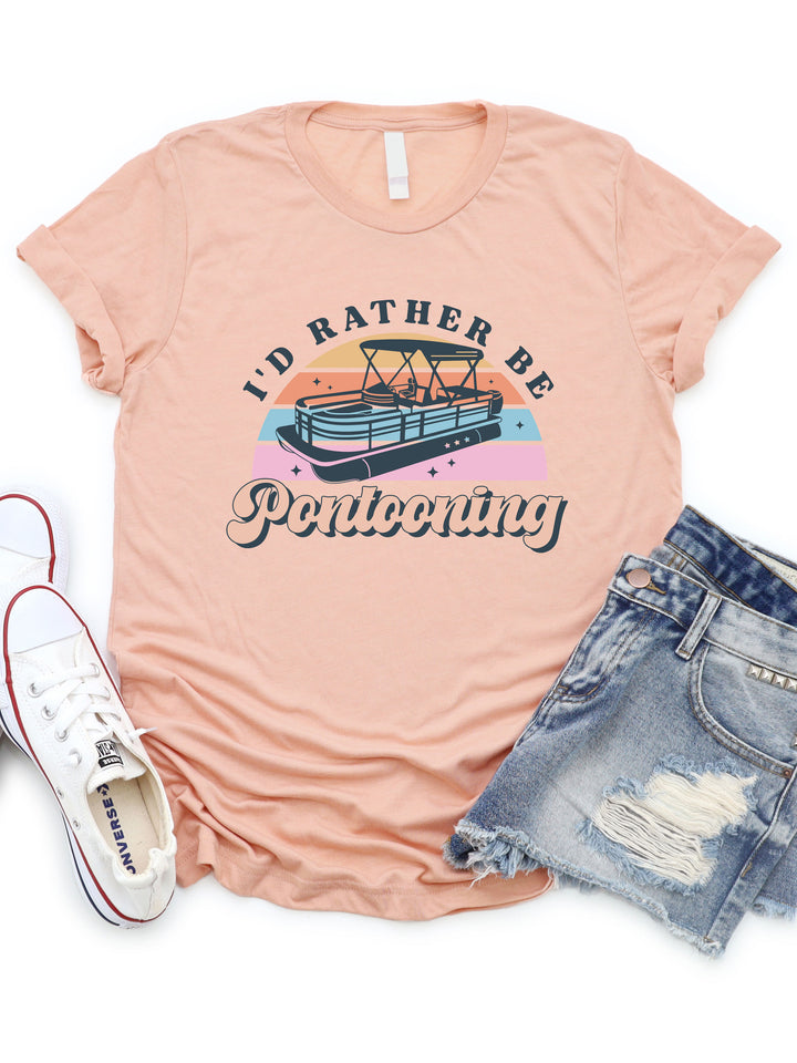 I'd Rather be Pontooning Graphic Tee