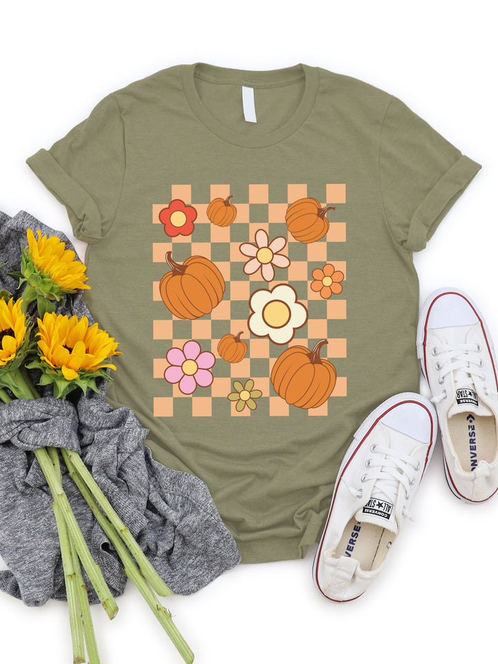 Pumpkin Daisy Graphic Tee