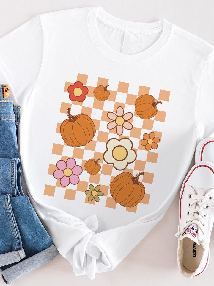 Pumpkin Daisy Graphic Tee