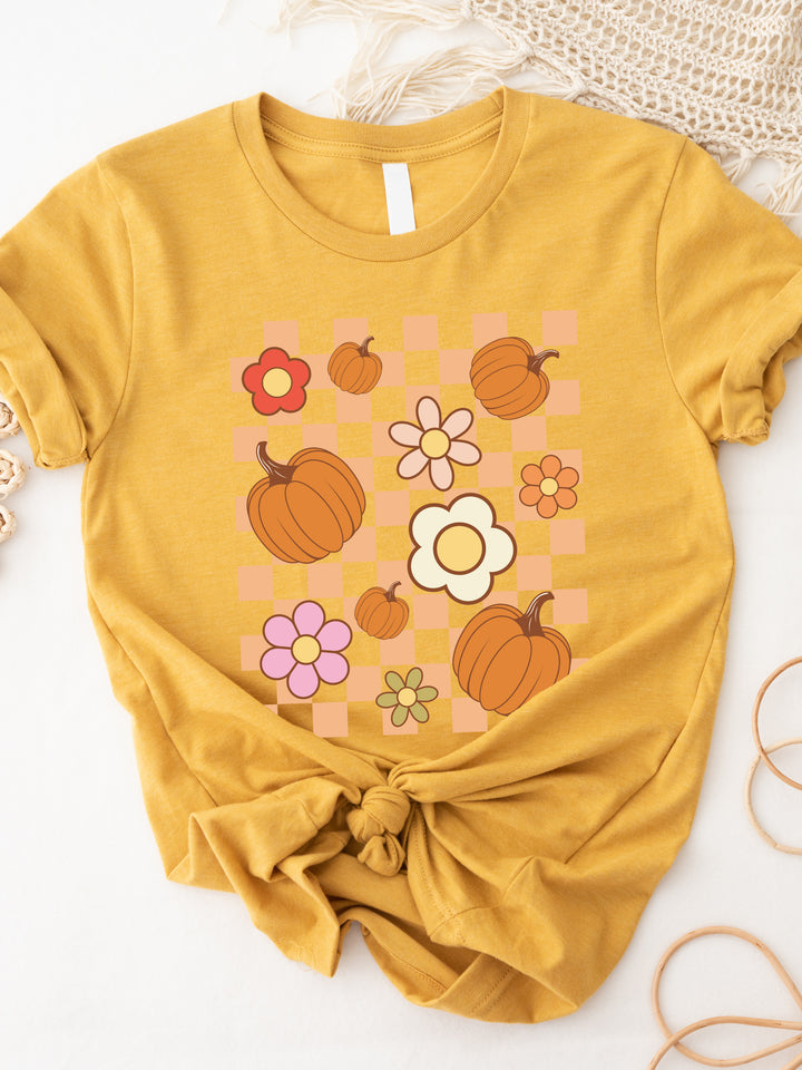 Pumpkin Daisy Graphic Tee